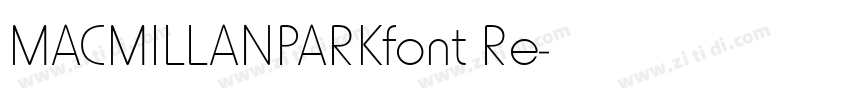 MACMILLANPARKfont Re字体转换